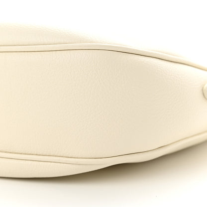 Celine Supple Calfskin Cuir Triomphe Small Heloise Shoulder Bag White Cotton 10 of 11