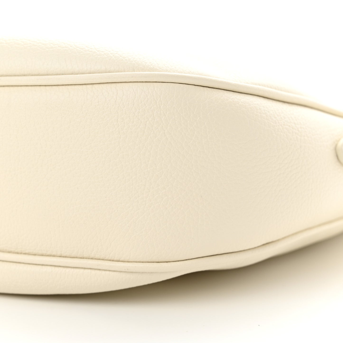 Supple Calfskin Cuir Triomphe Small Heloise Shoulder Bag White Cotton
