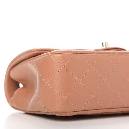 Chanel Lambskin Quilted Mini Rectangular Flap Brown 6 of 11