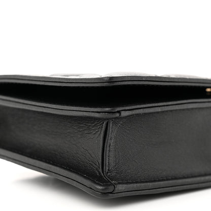 Christian Dior Lambskin Cannage Lady Dior Pouch Black 10 of 12