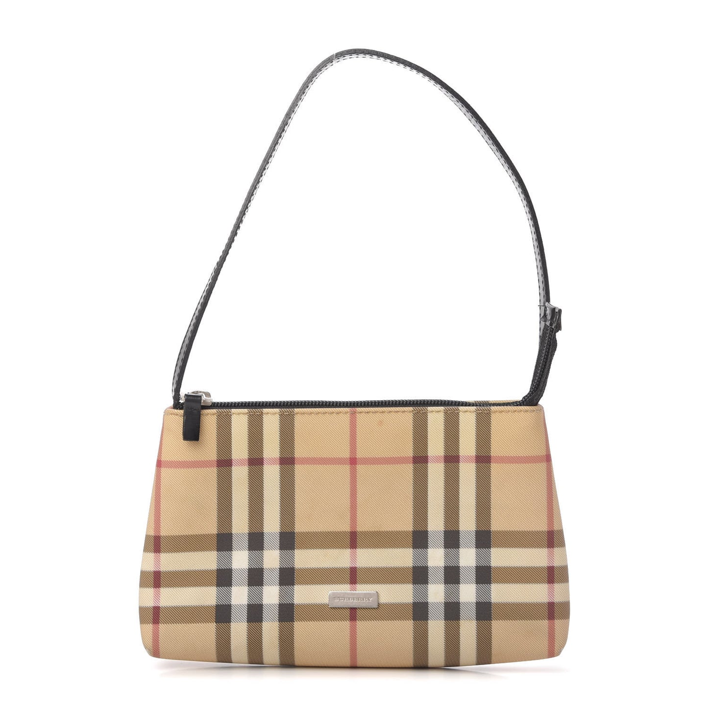 House Check Shoulder Bag Black