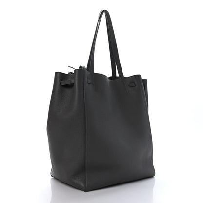 Celine Soft Grained Calfskin Belt Cabas Phantom Medium Grey 3 of 10