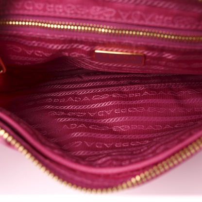 Prada Tessuto Nylon Saffiano Bandoliera Crossbody Bag Fuxia 5 of 9