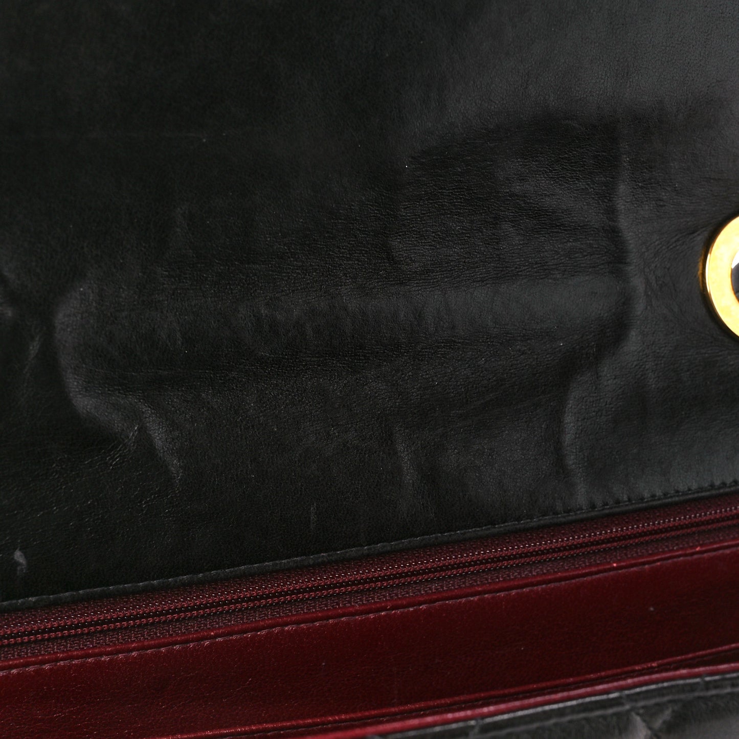 Lambskin Quilted XL Jumbo Single Flap Black