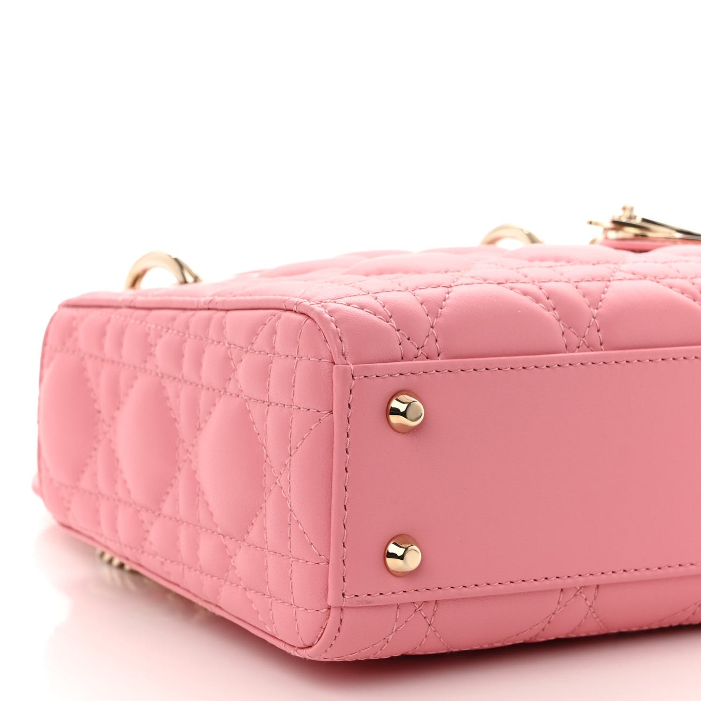 Lambskin Cannage Mini Lady Dior Light Pink