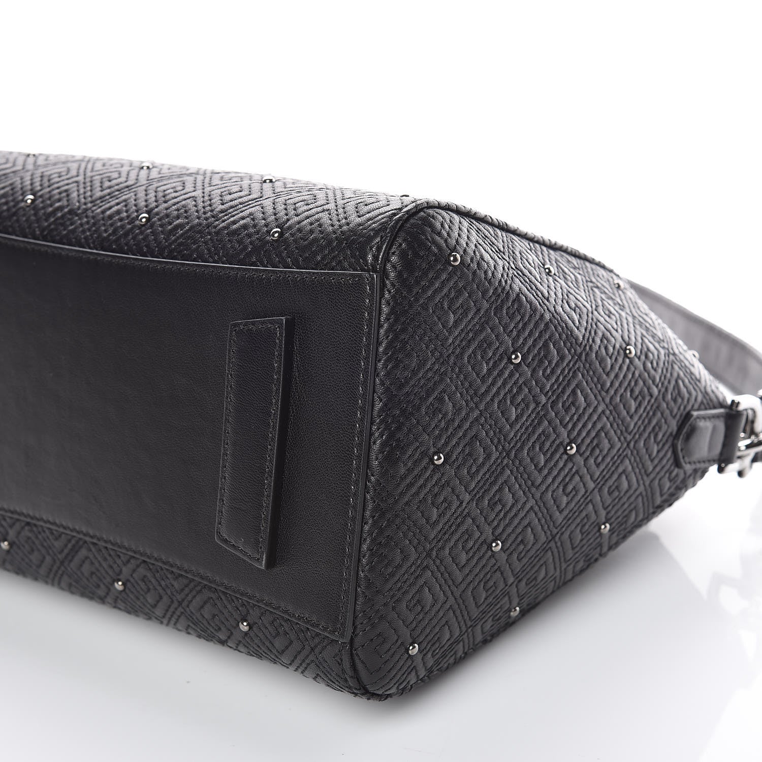 Givenchy Lambskin Logo Embossed Small Studded Antigona Black 7 of 10