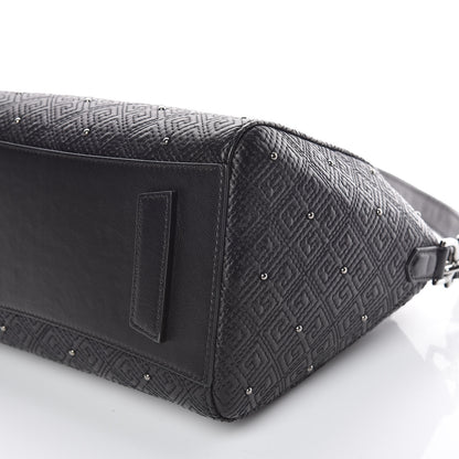 Givenchy Lambskin Logo Embossed Small Studded Antigona Black 7 of 10