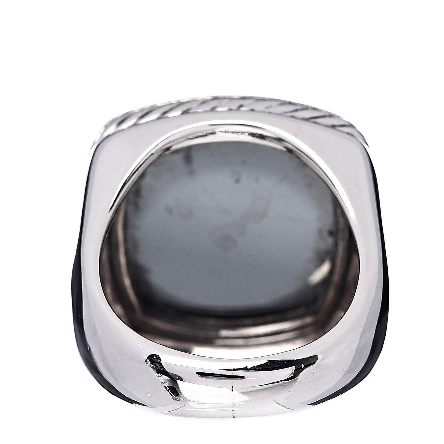 Sterling Silver Hematite 17mm Albion Ring 52 6