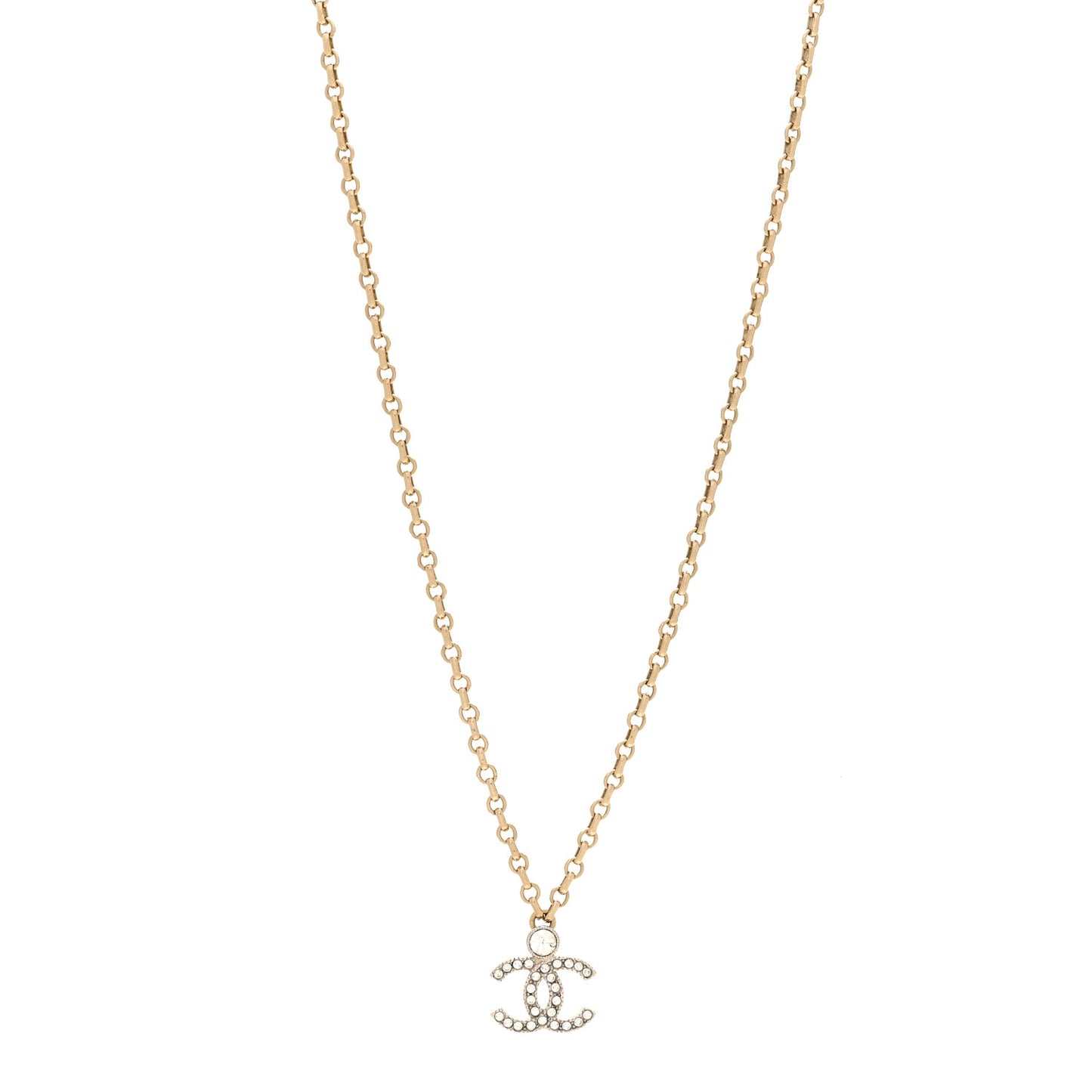 Crystal CC Necklace Gold Silver