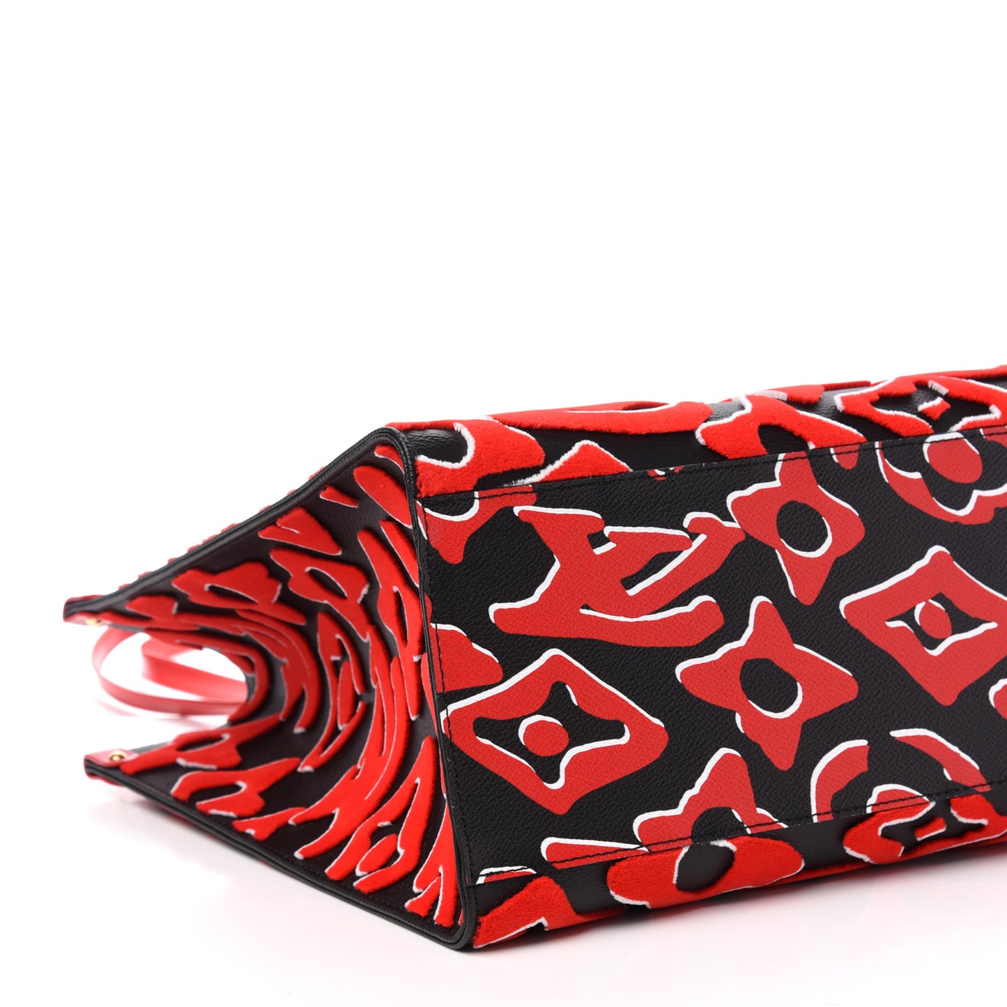 X UF Tufted Monogram Onthego GM Black Red