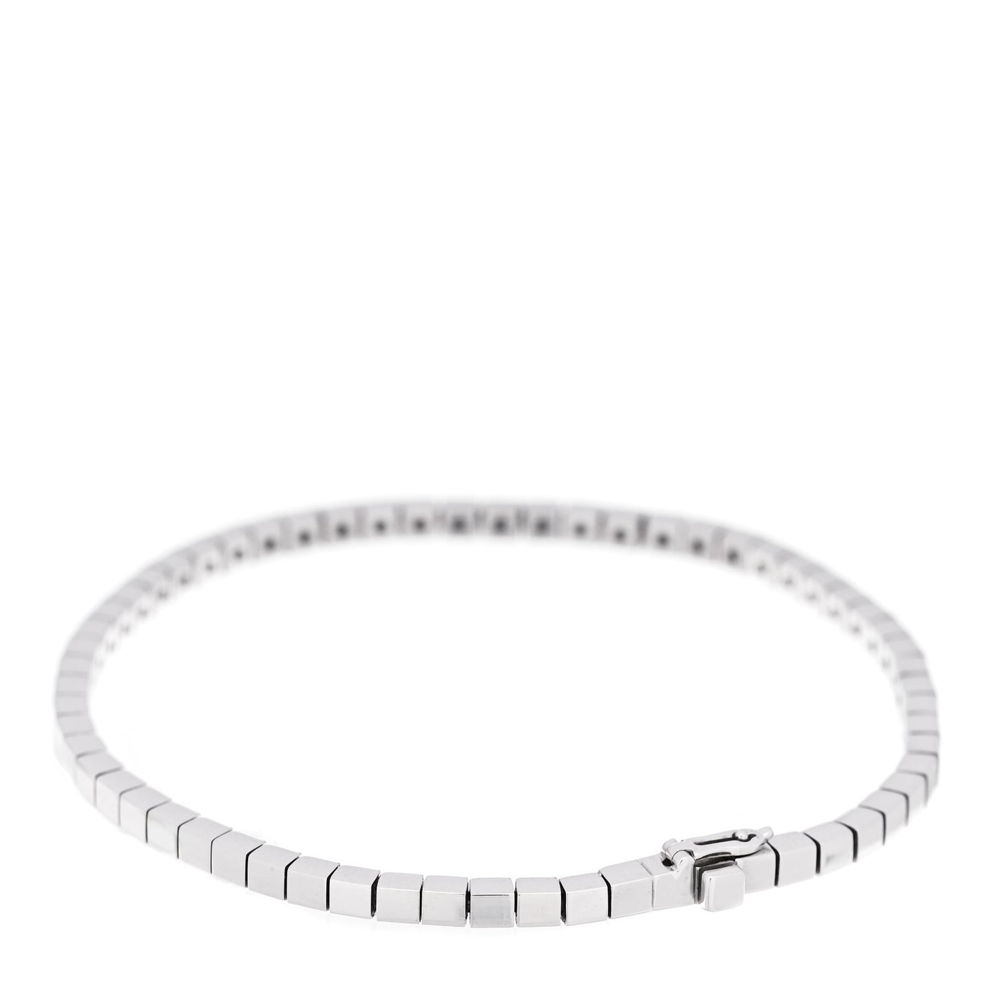 18K White Gold Lanieres Bracelet 17