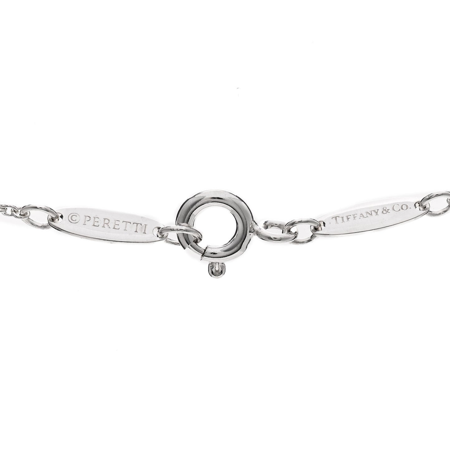 Sterling Silver Elsa Peretti 11mm Open Heart Pendant Necklace