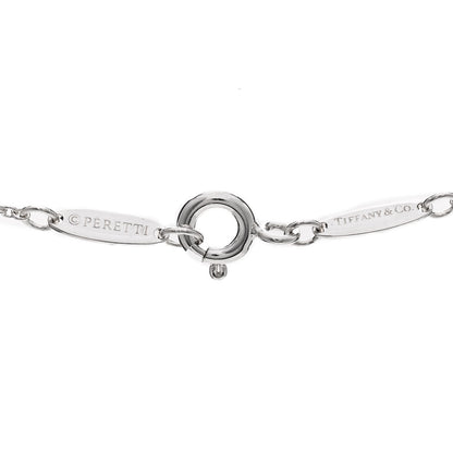 Tiffany Sterling Silver Elsa Peretti 11mm Open Heart Pendant Necklace 5 of 7