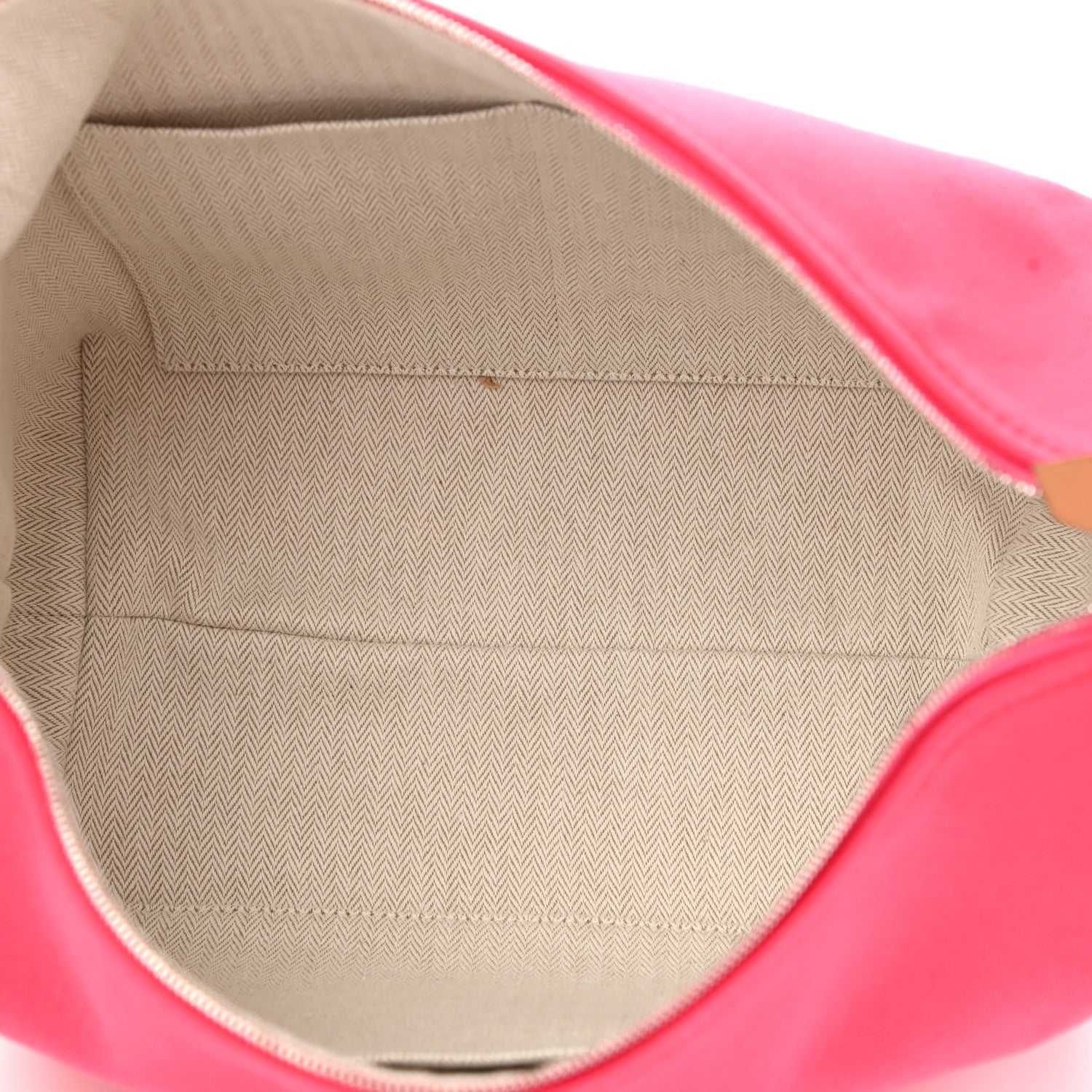 Hermes Canvas Large Bride-A-Brac Pouch Hibiscus 6 of 9