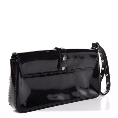 Dolce & Gabbana Patent Crystal Clutch Black 3 of 6