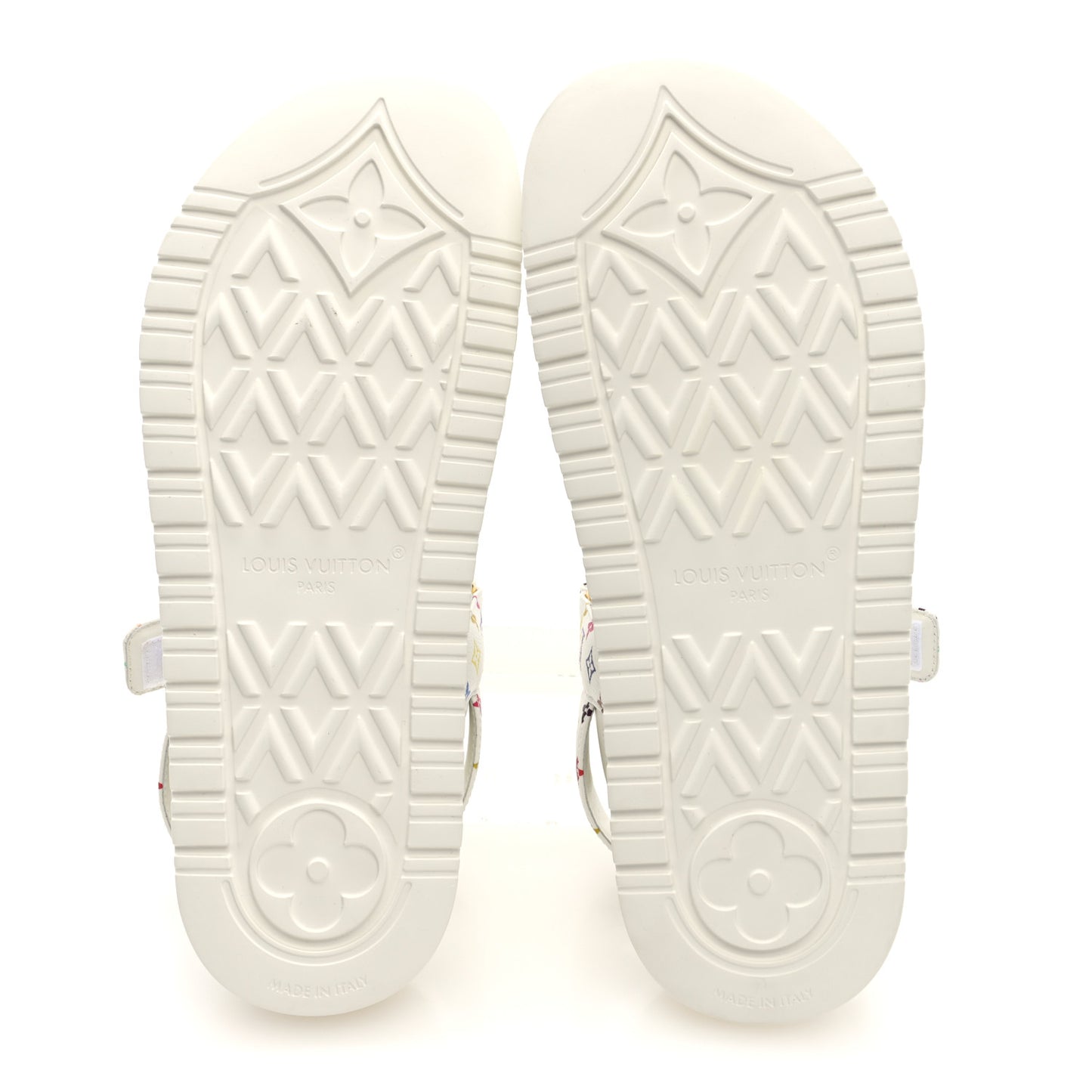 LV X TM Monogram Multicolor LV Sunset Flat Comfort Mule 39 White