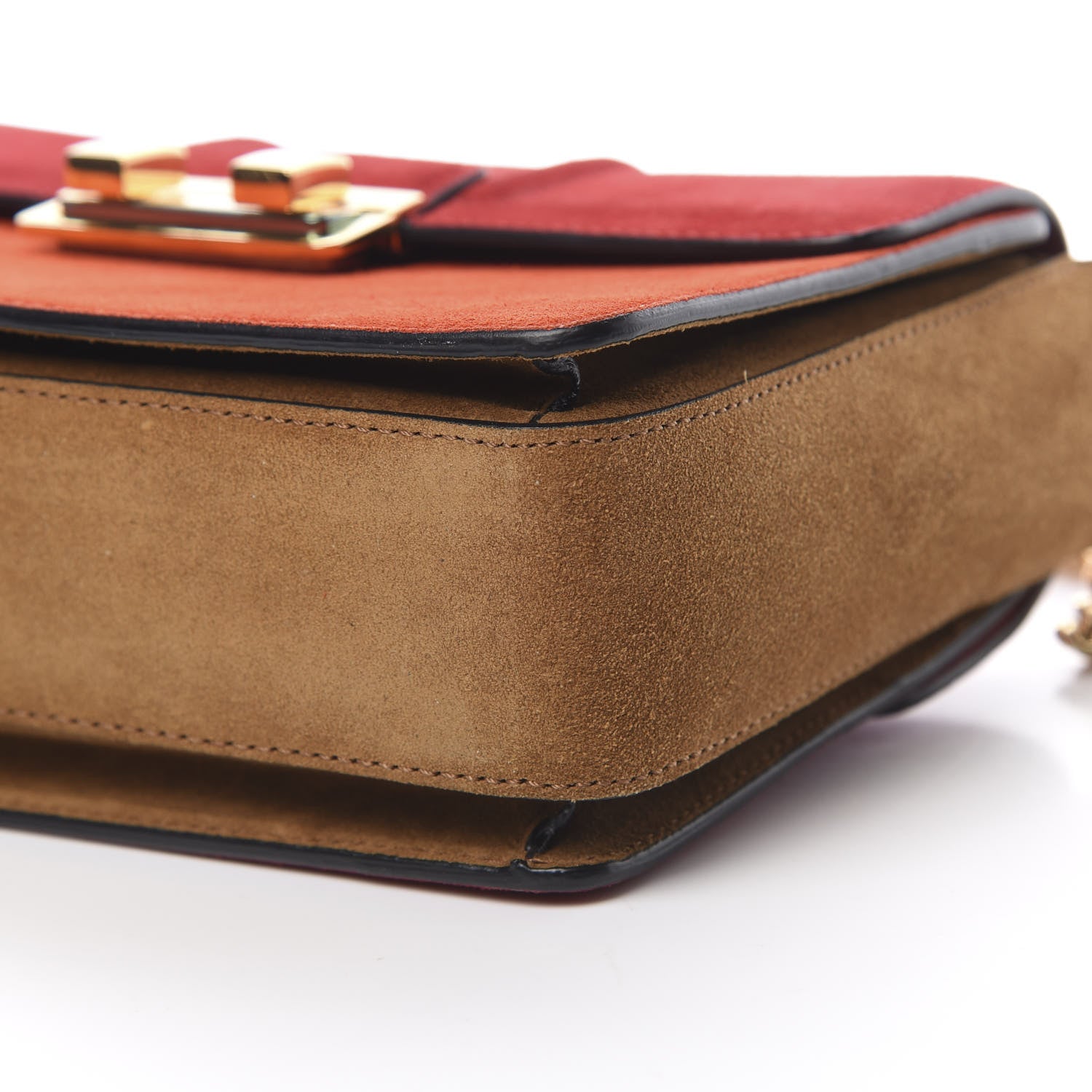 Lanvin Suede Color Block Small Jiji Shoulder Bag Multicolor 9 of 10