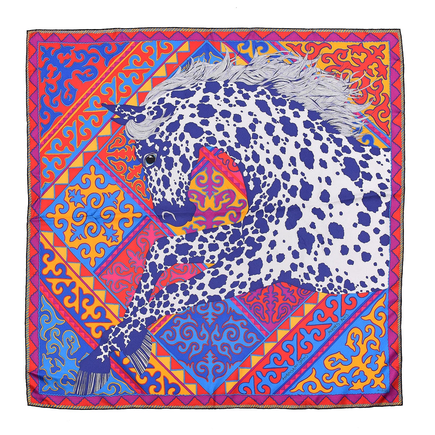 Hermes Silk Appaloosa Des Steppes Scarf 90 1 of 6