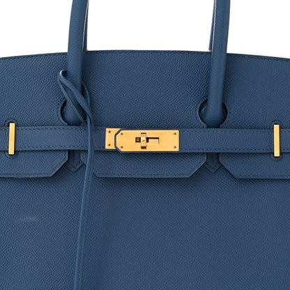 Hermes Epsom Birkin 35 Bleu Agate 15 of 25