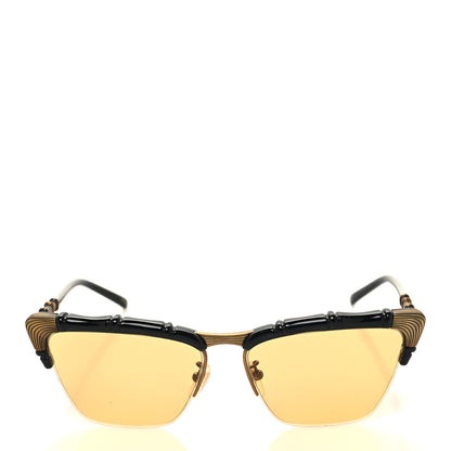 Gucci Acetate Metal Bamboo Sunglasses GG660S Black Yellow 2 of 6