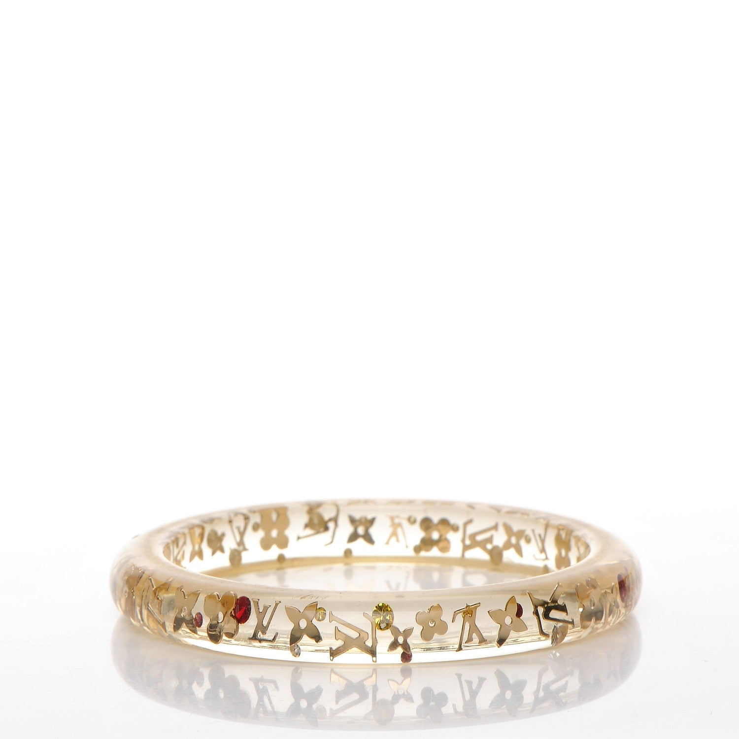 Louis Vuitton Resin Swarovski Medium Inclusion Bracelet PM Transparent 3 of 3