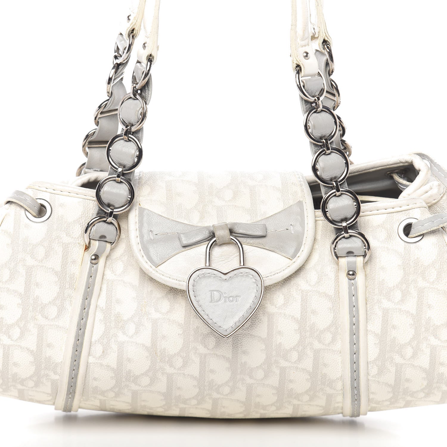Christian Dior Monogram Romantique Trotter Bag Grey 22 of 22