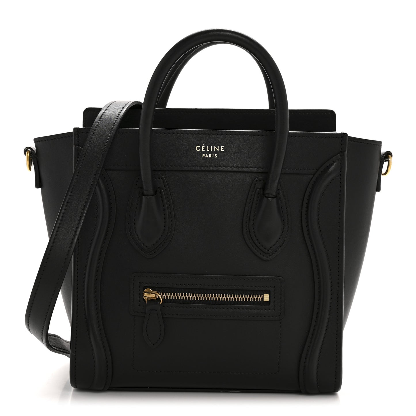 Smooth Calfskin Nano Luggage Black