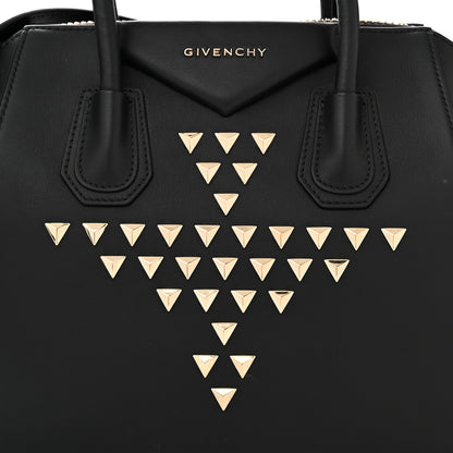 Givenchy Calfskin Triangle Studded Small Antigona Black 8 of 10
