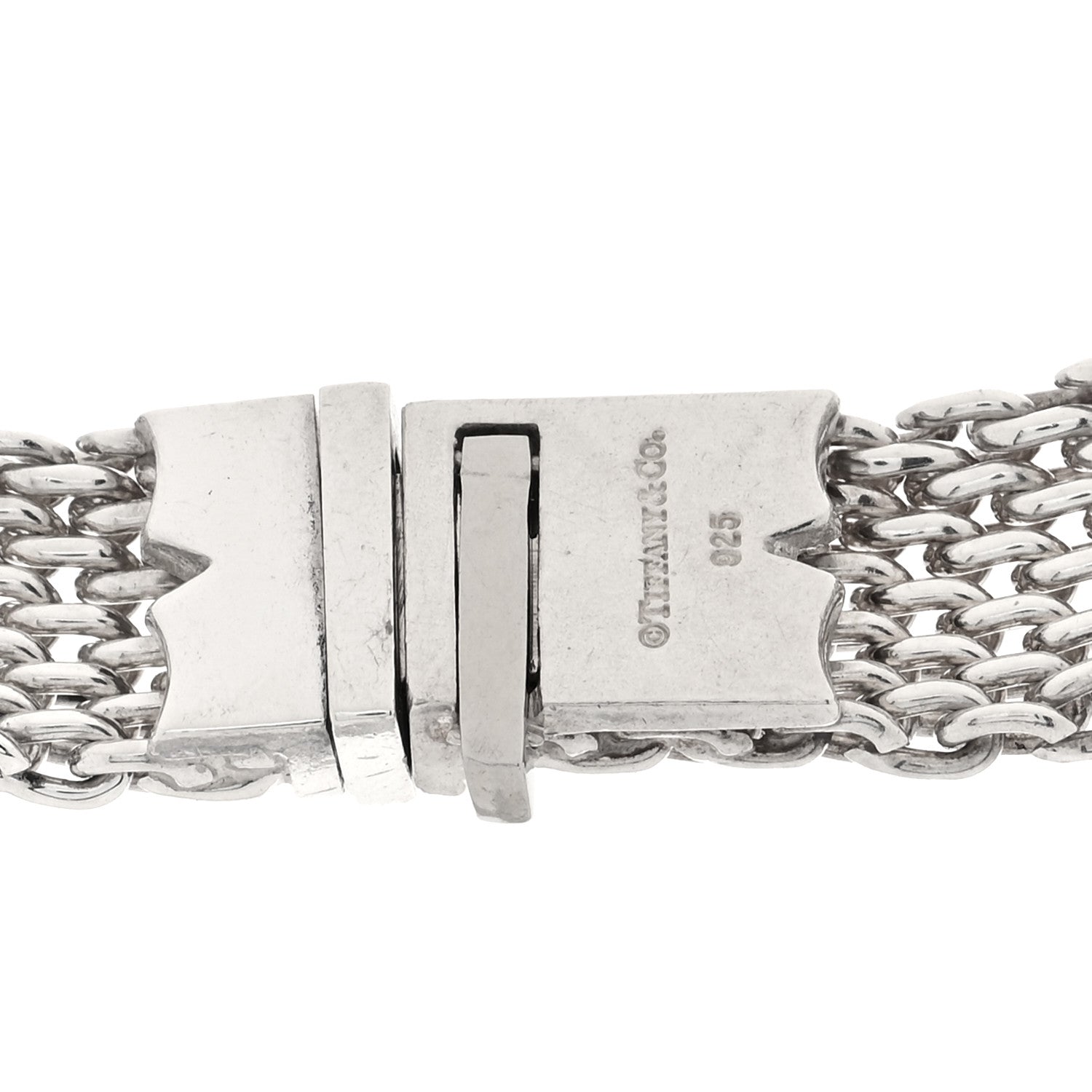 Tiffany Sterling Silver Somerset Mesh Necklace 5 of 6