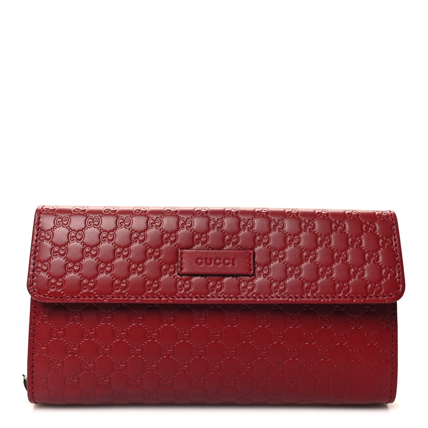 Soft Microssima Continental Zip Wallet Red