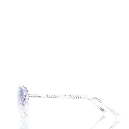 Louis Vuitton Damier Azur Conspiration Pilote Aviator Sunglasses Z0203U 2 of 7