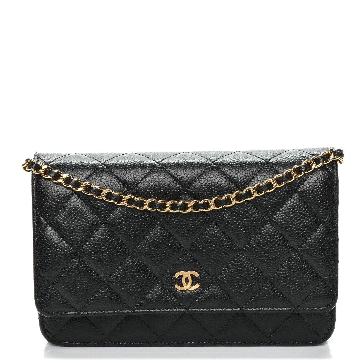 Chanel Caviar Quilted Wallet On Chain WOC Black 1 of 8