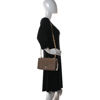 Burberry Lambskin Quilted Small Lola Bag Camel 2 of 9