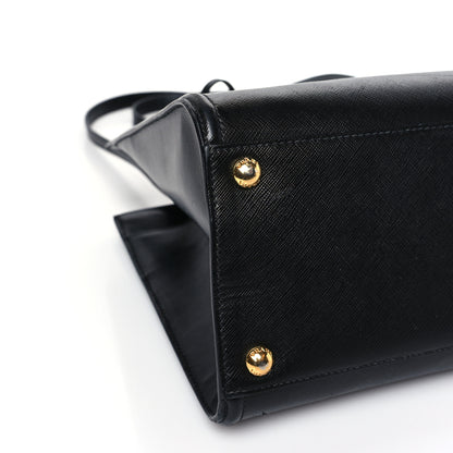 Prada Saffiano Soft Calfskin Tote Black 7 of 8