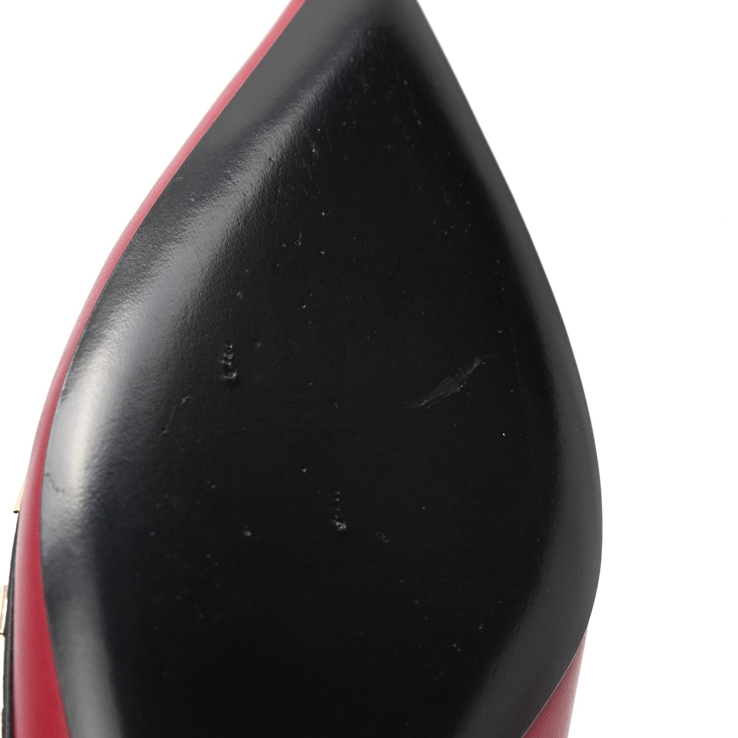 Nappa Rockstud Ballerina Flats 35 Scarlet Black
