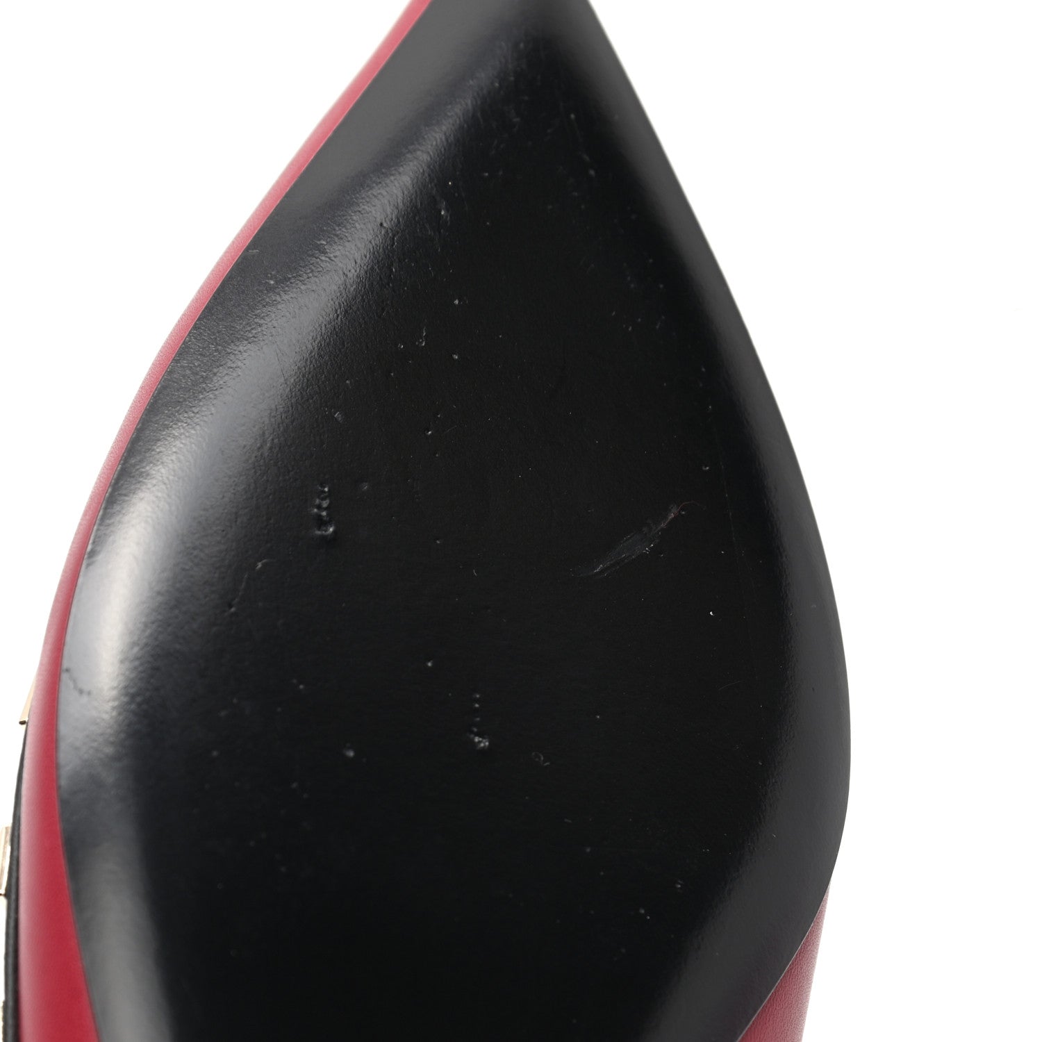 Valentino Garavani Nappa Rockstud Ballerina Flats 35 Scarlet Black 9 of 10