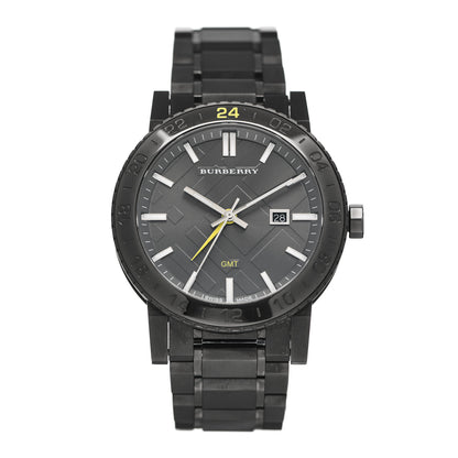 Burberry PVD Stainless Steel 43mm GMT The City Quartz Watch Black BU9340 1 of 5