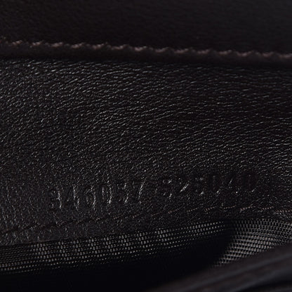 Gucci Guccissima Continental Flap Wallet Dark Brown 6 of 8