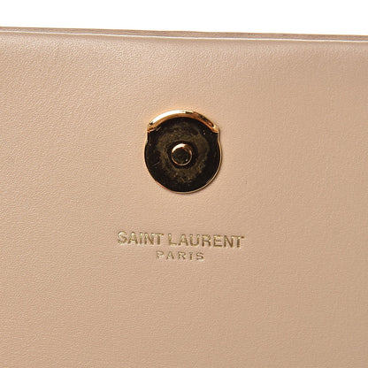 Saint Laurent Smooth Calfskin Classic Monogram Kate Tassel Chain Wallet Nude Powder 6 of 7
