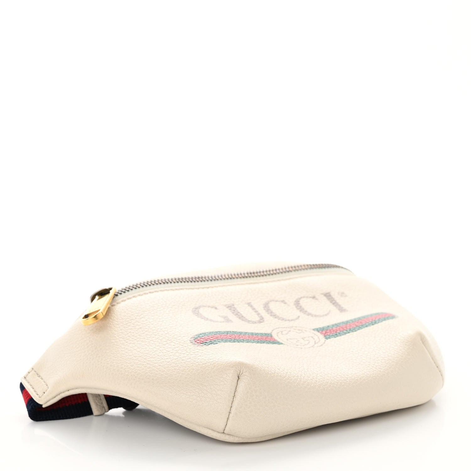 Gucci Grained Calfskin Small Logo Belt Bag White 4 of 10