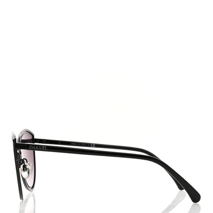Chanel Cat Eye Sunglasses 4222 Black 3 of 8