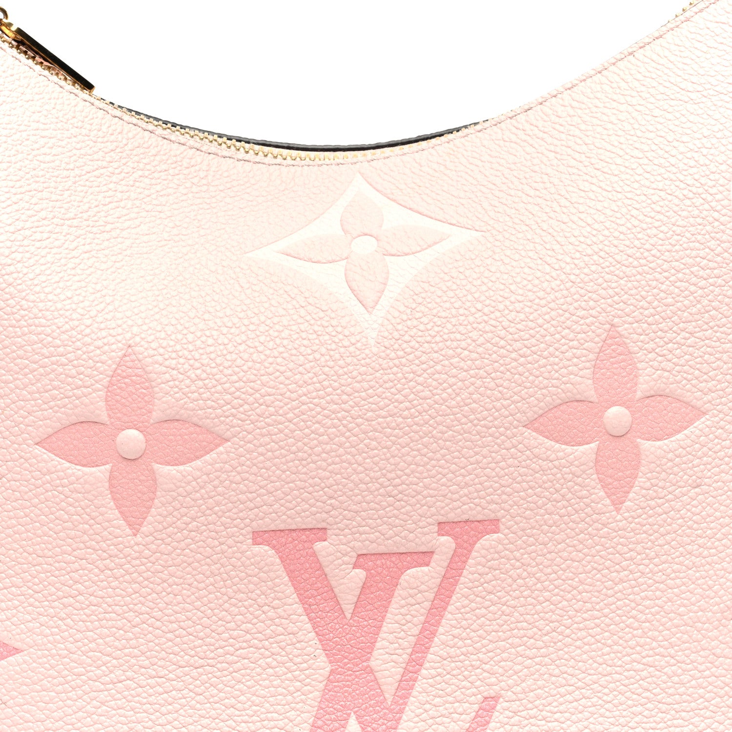 Louis Vuitton Empreinte Monogram Giant By The Pool Marshmallow Hobo PM Bouton De Rose 6 of 10