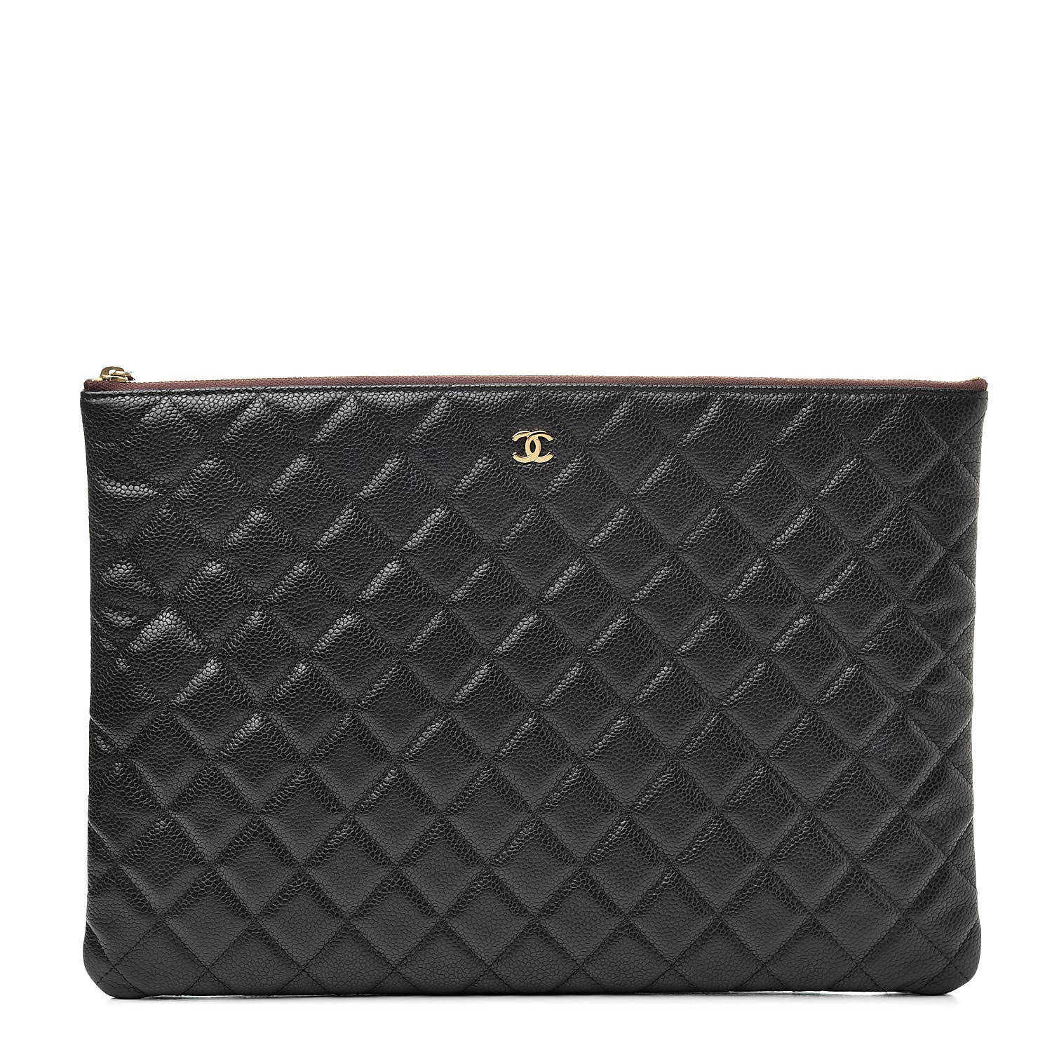 Chanel Caviar Quilted Large Cosmetic Case Black 1 of 7