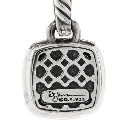 David Yurman Sterling Silver Diamond Black Onyx 11mm Albion Enhancer Pendant 3 of 3
