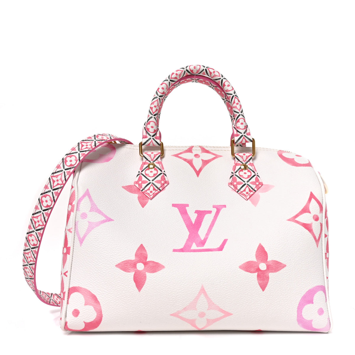 Louis Vuitton Monogram Giant Crafty Speedy Bandouliere 25 Rose 1 of 9