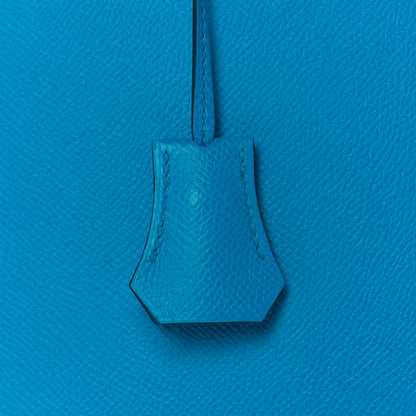 Hermes Epsom Kelly Sellier 32 Bleu Frida 35 of 36