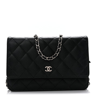 Chanel Caviar Quilted Wallet On Chain WOC Black 1 of 14