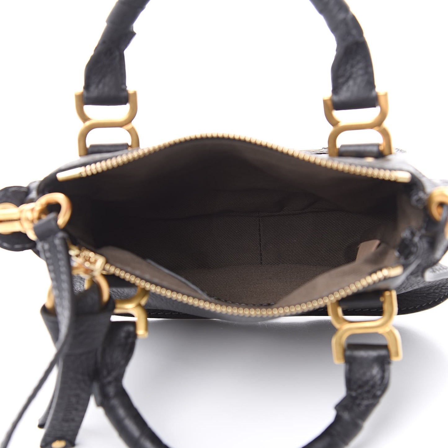 Calfskin Mini Marcie Satchel Black