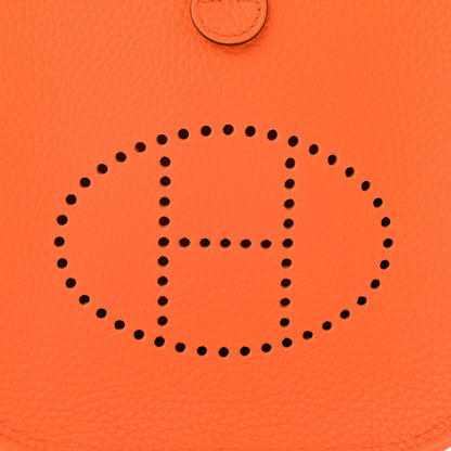 Hermes Taurillon Clemence Evelyne TPM Orange 8 of 11