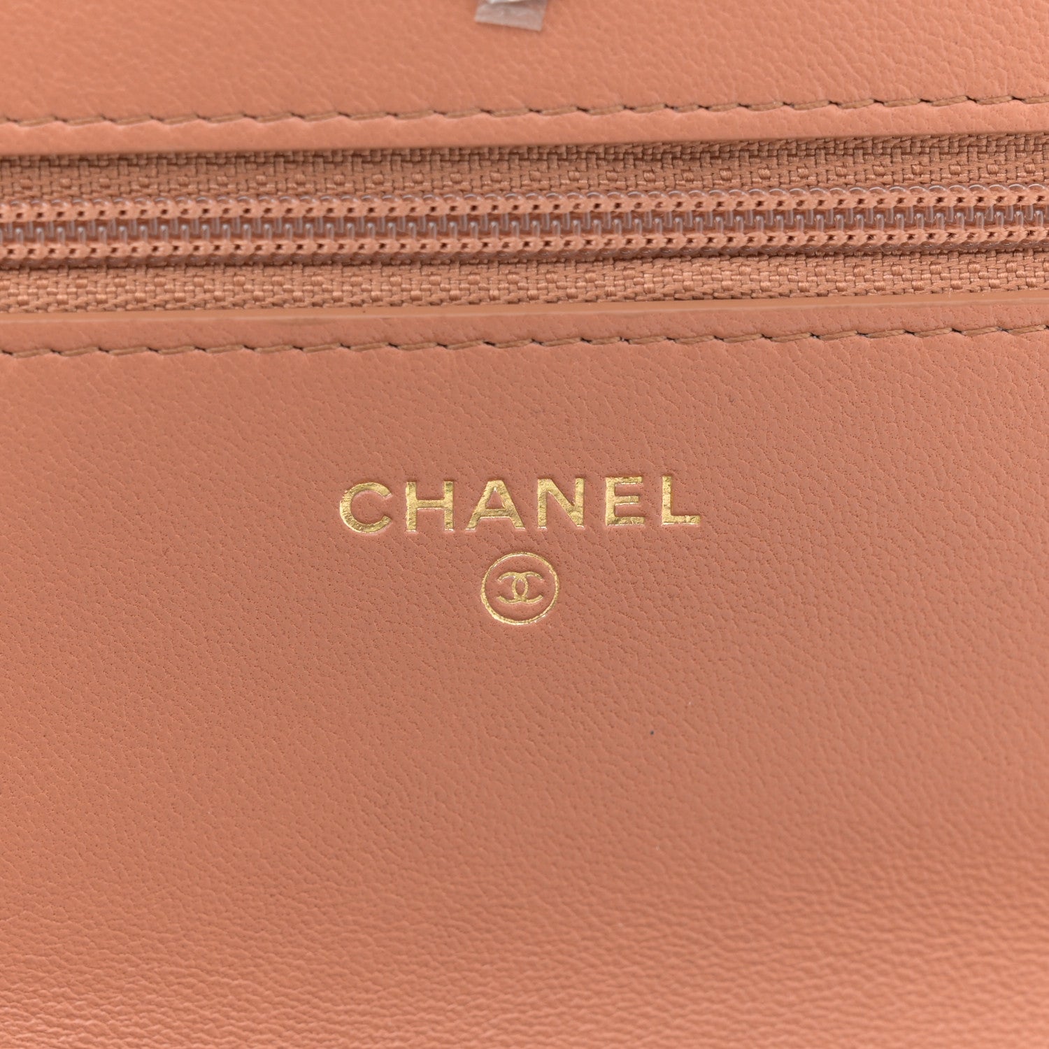 Chanel Lambskin Quilted Chanel 19 Wallet On Chain WOC Brown 6 of 13
